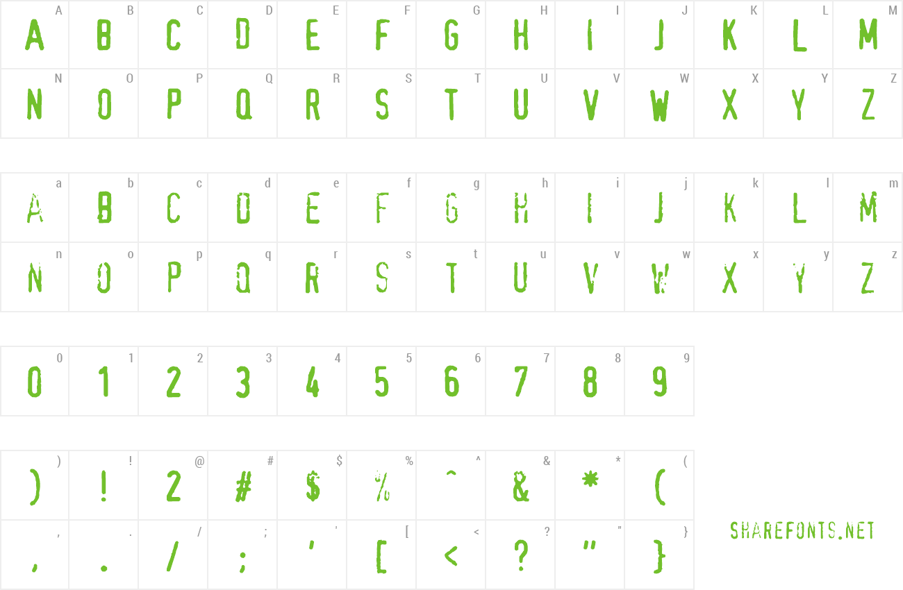 Font XBAND Rough preview